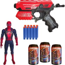 Farbu Oyuncak Hedefli Soft Mermili Spiderman Figürlü Dart Atan FAB.9520