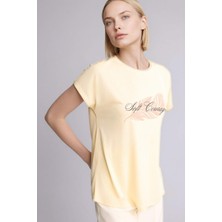 DeFacto Bisiklet Yaka Baskılı Kısa Kollu Tişört H6514AX26SM