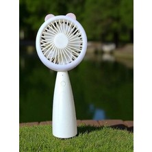 Deryora Turbo Üfleme 3 Kademeli El ve Masa Fanı Taşınabilir Şarjlı El Fanı Vantilatör