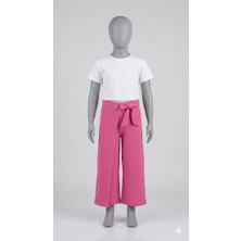 Benetton Kız Çocuk Pembe Pareo Pantolon