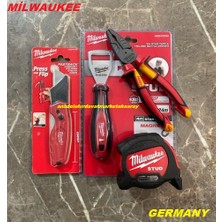 Milwaukee 180MM Pense Cobalt Çelik 1000V 3fnk 5metre Maket Bıçağı Açacak 4set