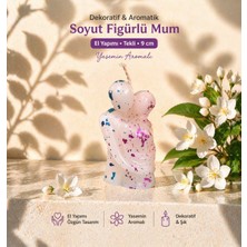 En Art Soyut Çift Figürlü Mum Tekli – Yasemin Aromalı Dekoratif El Yapımı Mum