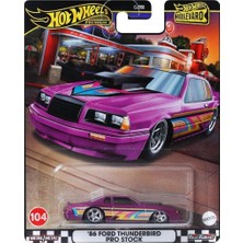 Hot Whells Hot Wheels Premium Boulevard 86 Ford Thunderbird Pro Stock 1/64 Ölçekli Araba Koleksiyonluk Metal Gövde