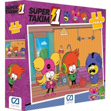 Ca Games Süper 1 Takım - Antrenmanda Lisanslı 60 Parça 34X24CM Çocuk Puzzle Yapboz Serisi (CA5346)
