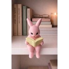 Mech Mini Kitap Okuyan Tavşan Figürü