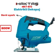 Haktaş 800W Elektrikli Dekupaj Testere – Devir Ayarlı, Hassas Kesim