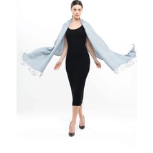 Pashmina Kaşmir Şal | Duman | %100 Kaşmir Yünü | 70X180 cm | 4 Mevsim