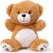Toyska Sevimli Peluş Ayı - Yumuşak Ayıcık - 25CM Kahverengi