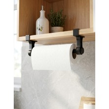 Rosfloa Vidasız Ferforje Metal Havluluk – Çok Amaçlı Mutfak & Banyo Için Kağıt Havlu Askısı (30 Cm)