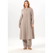 Eliş Şile Bezi Uzun Kol Yaren Hakim Yaka Yazlık Müslin Tunik Taş Tas