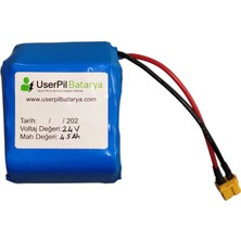 User Pil Batarya 24V 4500 Mah Hoverboard Bataryası - Lityum Pil, XT60 Erkek Soketli