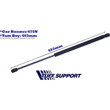 Tuff Bagaj Amortisörü Cıtroen C4 10- (UZUNLUK=493MM BASINÇ=475N) (2 Ad )