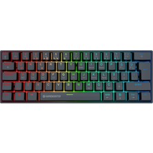 Gamebooster Syma Rgb Red 60M Switch Kablolu Siyah Mekanik Gaming Klavye