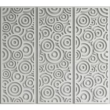 As Tasarım Lazer Yörünge Serisi: 3 Parçalı Modern Geometrik Duvar Tablosu Seti 60X55 cm