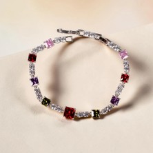 Nur Silver Rainbow Çelik Bileklik - NUR-BL92506