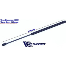 Tuff Bagaj Amortisörü Opel Corsa D 5 Kapı  (UZUNLUK=610MM BASINÇ=245N) (2 Ad )