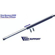 Tuff Bagaj Amortisörü Fıat Dkş Kartal 91 Çift Mafsallı  (UZUNLUK=600MM BASINÇ=300N) (2 Ad )