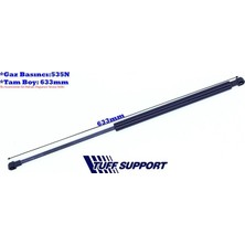 Tuff Bagaj Amortisörü Renault Grand Scenıc (Yeni)12 (UZUNLUK=663.5MM BASINÇ=535N) (2 Ad )