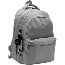 Bevitton Suya Dayanıklı Kumaş Gümüş Renk Sırt ve Okul Çantası / 2200