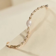 Nur Silver Nova Princess Işıltı Bileklik - NUR-BL92512