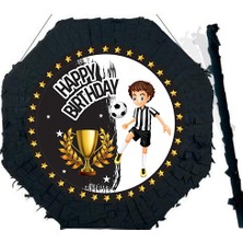 Parti Show Siyah Beyaz Futbol Temalı Taraftar Pinyata