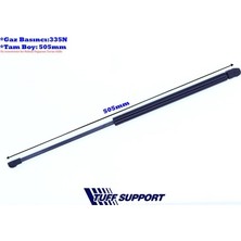 Tuff Bagaj Amortisörü Peugeot 207 06-  (UZUNLUK=505MM BASINÇ=335N) (2 Ad )