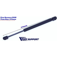 Tuff Bagaj Amortisörü Renault Clıo Grandtour 08- (UZUNLUK=470MM BASINÇ=580N) (2 Ad )
