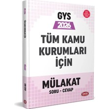 Data Yayınları Data 2026 GYS Tüm Kamu Kurumları için Mülakat Soru Cevap Görevde