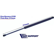 Tuff Bagaj Amortisörü Opel Corsa C 00-  (UZUNLUK=472MM BASINÇ=370N) (2 Ad )