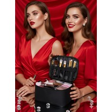 Uydee Makyaj Çantası Kozmetik Çantası Makyaj Organizer Seyahat Makyaj Çantası Büyük Boy Su Geçirmez Makyaj Çantası – Bölmeli Kozmetik Organizer – Seyahat Için Şık ve Dayanıkl
