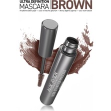 Dolgun Kirpik, Kıvrım ve Hacim Verici Kalıcı Etkili Kahverengi Maskara-Ultra Definiton Mascara Brown