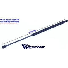 Tuff Bagaj Amortisörü Hyundaı Santa Fe 01-06  (UZUNLUK=560MM BASINÇ=550N) (2 Ad )