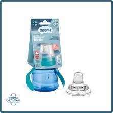 Mooma Kindy Damlatmaz Eğitici Su Alıştırma Bardağı 200 ml 6 Ay+ Aqua Blue | BPA & BPS İçermez
