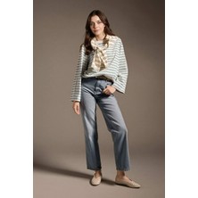 DeFacto %100 Pamuk 90's Wide Leg Yüksek Bel Uzun Jean Pantolon G1404AX25WN