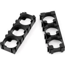 18650 Pil Tutucu Üçlü Modüler Braket Holder 5 Adet - Geçmeli Batarya Kızağı