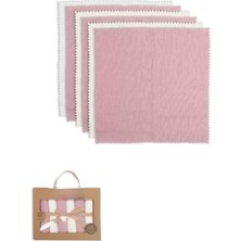 Vera Vtc Colours Kutulu 6lı Penye Mendil 20X20 90161 Ekru Gül Kurusu 965874