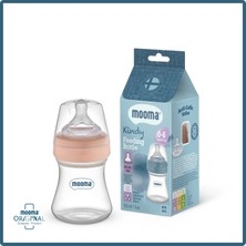 MOOMA Kindy Antikolik PP Biberon 150 ml – 0–6 Ay (Yavaş Akış) – Old Rose