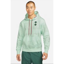 Nike Jordan X-Clot Mens Fleece Grafik Baskılı Kapüşonlu Erkek Sweatshirt Yeşil
