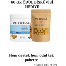 Vetiora Köpeklerde Kemik Gelişimi Için Kalsiyum, Magnezyum, Çinko ve Fosfor. Ödül Formunda Lezzetli, 60 Adet, 150 gr
