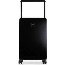 GROUND Jade Orta Boy Valiz Geniş Çekçekli Siyah - 10670