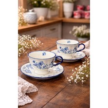 Acar Vintage Garden 6 Lı Çay Fincan Takımı