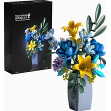 Nifeliz NF10337 Wildflower Bouquet Yapım Seti 902 Parça Botanik Çiçek Modeli