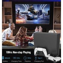 Eco Port P4 Plus Bluetooth Titreşimli Ps4/ps5 Uyumlu Pc Telefon Joystick Kablosuz Oyun Kolu Siyah