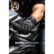 Akgüneş Motogaraj YASAYA UYGUN MOTOSİKLET ELDİVENİ YAZLIK (Etiket Mevcut)