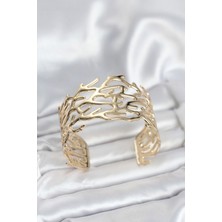 Youday Accessories Pirinç Gold Renk Vintage Model Kadın Bileklik