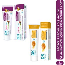 DKDENT Orman Meyveli Çocuk Diş Macunu 50 ml Florürsüz Yetişkin Diş Macunu 75 ml