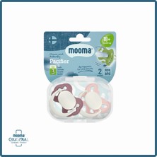 Mooma Clown & Butterfly Silikon Emzik 2’li No:3 (18 Ay+) Brownish Purple And Baby Pink | BPA & BPS İçermez