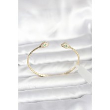 Youday Accessories Pirinç Gold Renk Yılan Model Bileklik