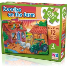 Sinerjim Sunrise On The Farm 12 Parça Puzzle
