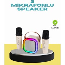 Epilons Led Işıklı Taşınabilir Karaoke Hoparlör – Usb & Aux Girişli